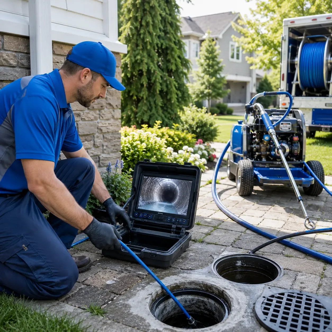 Outdoor drain cleaning professionals serving Tyrone, PA