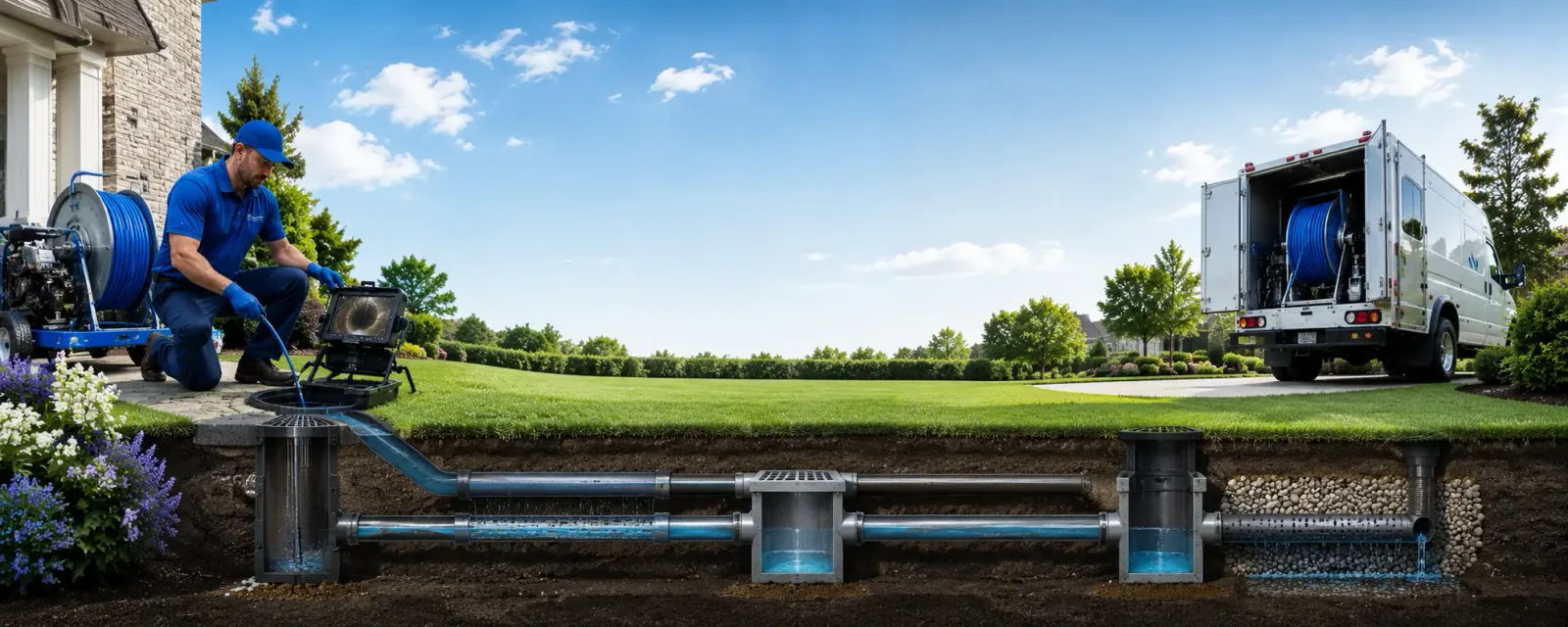 Outdoor drain cleaning information for Tyrone, PA